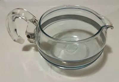 Vintage PYREX Flameware MCM Glass 6 Cup Tea Pot Stove Top Coffee Kettle #8336 - Image 1 of 4
