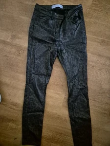 Next DAMEN SKINNY HIGH RISE UK10 KUNSTLEDER LEOPARDENMUSTER - Bild 1 von 9