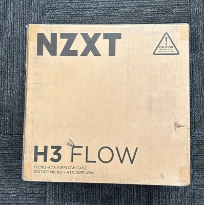 NZXT - H3 Flow Micro-ATX High-Airflow PC Case - Black=READ= - Image 1 of 4
