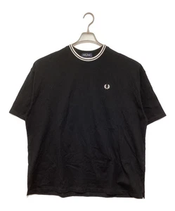 FRED PERRY × BEAMS Custom-made oversized pique T-shirt Size: XL Black Men FZ1960 - Picture 1 of 3