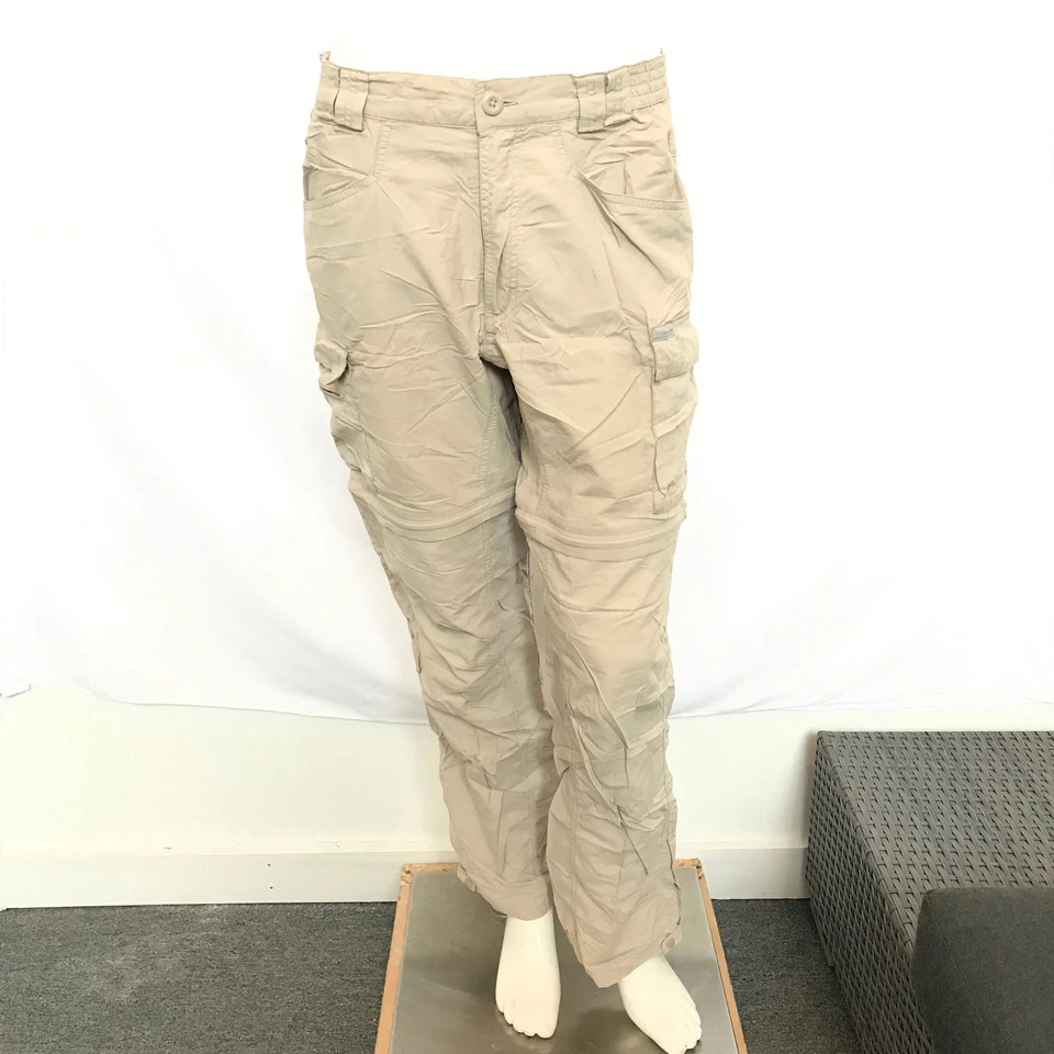 Pantalones convertibles Columbia Titanium para mujer con cremallera caqui talla M Foto 1 de 4