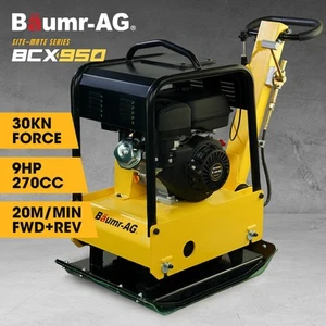 BAUMR-AG 185kg Reversible Vibratory Plate Compactor 9HP 30kN 500x700mm Steel Pla - Picture 1 of 11