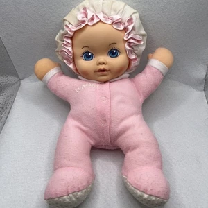 Vintage 1990er Playskool My Very Soft Baby Pink Puppe 10 Zoll Plüsch Quietscher funktioniert - Bild 1 von 7