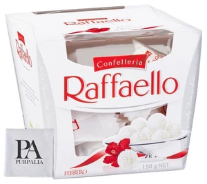 Ferrero Rocher Raffaello, 1 paquete a granel, 15 unidades en total, envuelto individualmente,... - Imagen 1 de 7
