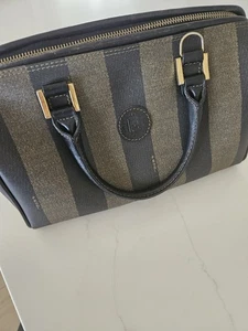 FENDI Pecan Mini Boston Bag Handtasche Leder PVC - Bild 1 von 10