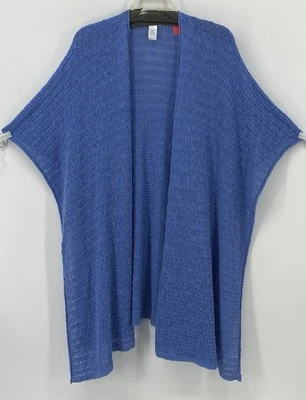 J Jill Cardigan Preowned Womens One Size Blue Knit Lightweight Open Sweater EUC - Image 1 of 4