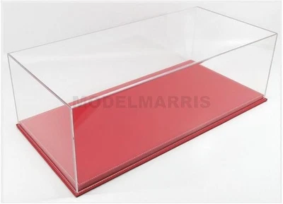 ATLANTIC ATL10202 VETRINA DISPLAY BOX - MOLHOUSE BASE IN PELLE ROSSA - LEATHER B - Immagine 1 di 2