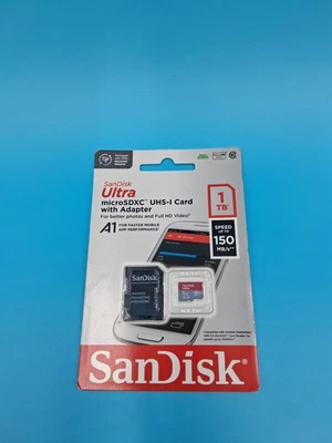 SanDisk Ultra 1TB Class 10 micro SD Memory Card for full HD Video - New Sealed  - Image 1 of 4