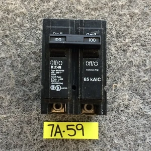 Eaton 100 Amp Double-Pole Type-BR Circuit Breaker BRX2100 - Picture 1 of 11