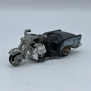 Hot Wheels Boss Hoss Cycles Black Police Motorcycle Diecast Model Toy Mattel - Picture 1 of 7