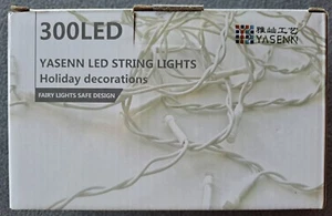 300 String Lights, 8 Modes, LEDs, Icicle Style Outdoor Lighting, 29.5ft, w/Timer - Picture 1 of 9