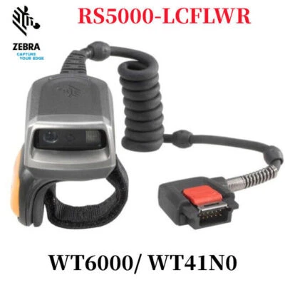 Zebra Symbol RS5000-LCFLWR 1D 2D Corded Ring Barcode Scanner for WT6000 WT41N0 - Image 1 of 4