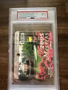 ๐ฅ๐ฅ RARE 2005 MASTERS BADGE TICKET AUGUSTA GOLF TIGER WOODS WINS! PSA 8!! ๐ฅ๐ฅ - Picture 1 of 1