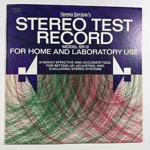 STEREO REVIEW TEST RECORD SR12 (Set-Up & Adjustments) w/ Instruction Manual M- - Picture 1 of 6