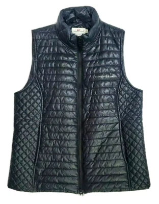 Мужской пуховик Vineyard Vines маленький черный нейлоновый логотип на молнии с логотипом - Изображение 1 из 4