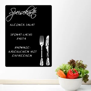 Tafelfolie Speisekarte Tafel, Wandsticker, Wandaufkleber, Wanddekoration - Bild 1 von 7