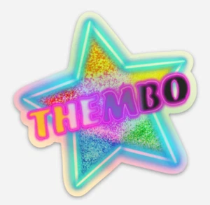 Thembo vinyl holographic nonbinary lgbq+ pride sticker decal - Picture 1 of 2
