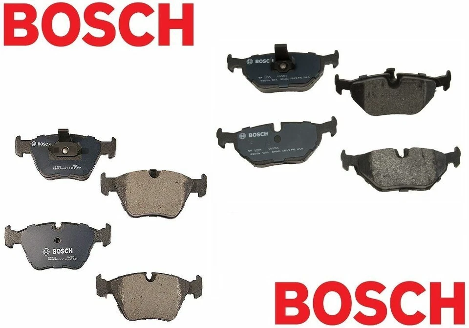 Juego de pastillas de freno de disco delanteras y traseras Bosch QuietCast para BMW E39 528i 525i Foto 1 de 1