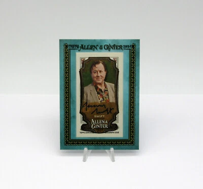 Topps 2024 Allen & Ginter Blue Framed Auto 20/50 Jeremy Swift Actor Ted Lasso - Image 1 of 2