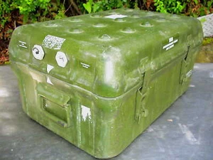 BUNDESWEHR GFK KISTE 80x60x40 Maibach Box Ausland Reise Behälter Lager Camping Y - Bild 1 von 12