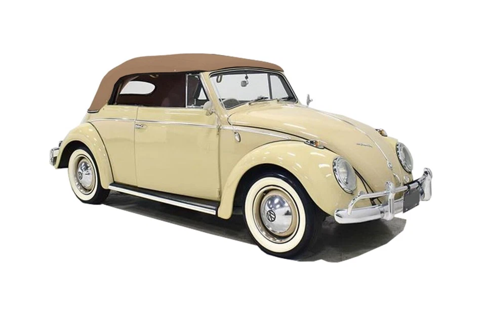 Se adapta a VW Volkswagen Beetle 1973-1979 convertible techo blando vinilo bronceado Foto 1 de 2