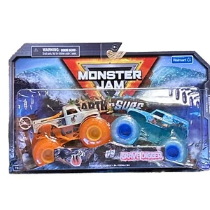 Nuevo Spin MasterMonster Jam Earth Vs Surf 2021 paquete de 2 sepulturero y latigazo cervical - Imagen 1 de 7