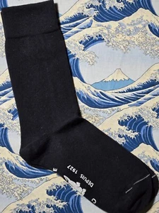 Lacoste Sport Paris Womens Calf Socks Printed Crocodile Navy Blue EU 35-38 NoTag - Picture 1 of 4