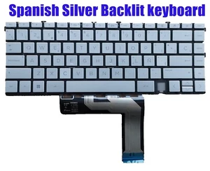 Spanish Silver Backlit keyboard for HP ENVY 15-EP 15-ep0001ne/15-ep0000ne - Picture 1 of 1