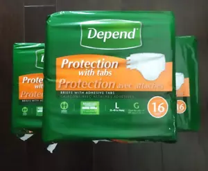 48 COUNT LG Depend Incontinence Protection w/ Tabs Maximum Absorbency 3 Pkgs 16 - Picture 1 of 8