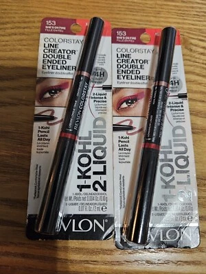 REVLON Liquid Eyeliner Smoky Kohl Pencil ColorStay Line Creator Eyeliner 2 Pack - Image 1 of 4