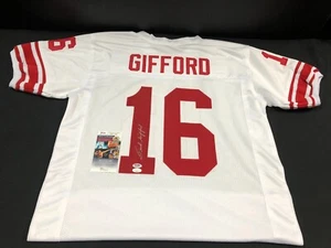 FRANK GIFFORD NEW YORK GIANTS AUTOGRAPHED/SIGNED CUSTOM JERSEY JSA COA HOF 77 - Picture 1 of 3