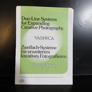 Contax  Yashica Duo - Line Systems Accessory Borchure Flash Lens List O401513 - Picture 1 of 2