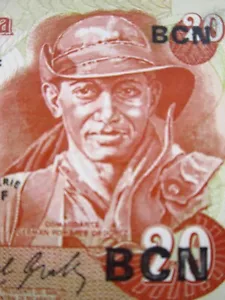 NICARAGUA 20000 O/P 10 Córdobas 1987 Banco Central Moneda Banco Dinero h8034 - Imagen 1 de 3