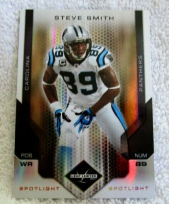 Steve Smith 2007 Leaf Limited Spotlight Refractor Card#27/32!Panthers WR GOAT  - Image 1 of 2