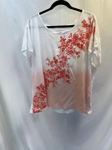 Top donna Tommy Hilfiger taglia 2x leggero bianco e rosa - Foto 1 di 4