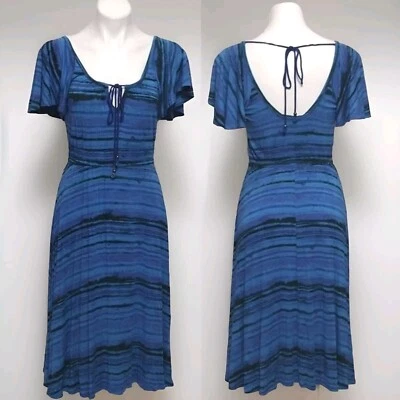 Vestido midi pequeño Plenty by Tracy Reese estampado tie dye Foto 1 de 4