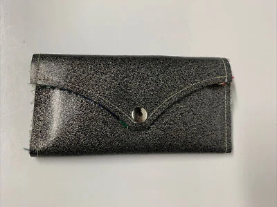 Handmade Sparky Vinyl & Southwestern Blanket Lined Moto Clutch Purse Wallet - Image 1 of 4