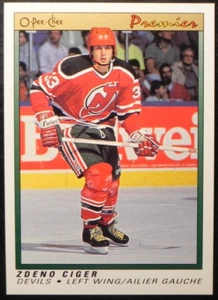 1990-91 90/91 O-Pee-Chee Premier #15 Zdeno Ciger New Jersey Devils ROOKIE - Bild 1 von 2