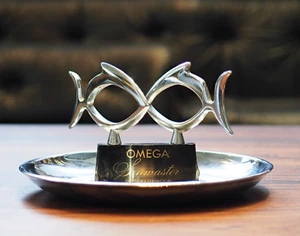 Omega 2 Fish Seamaster Superwaterproof Ashtray Tray Very Rare Good Condition - Picture 1 of 13