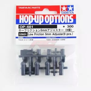 Tamiya 53601 RC 5mm Low Friction Plastic Adjuster (8pcs) Set OP601 Hop Up Parts - Picture 1 of 1