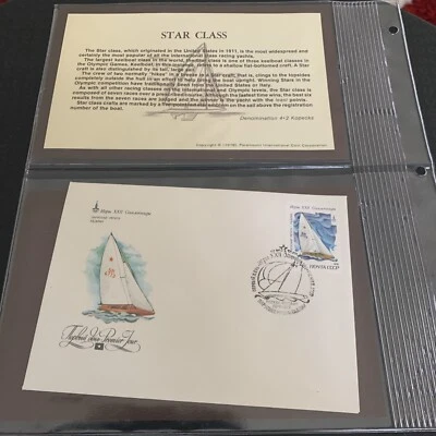 Rusia 1980 Moscú Fdc Juegos Olímpicos Vela Clase Estrella Foto 1 de 3