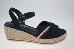 Tom Tailor Damenschuhe Keil Sandalette Damenschuhe Navy, Gr. 37 - 42 - Bild 1 von 1