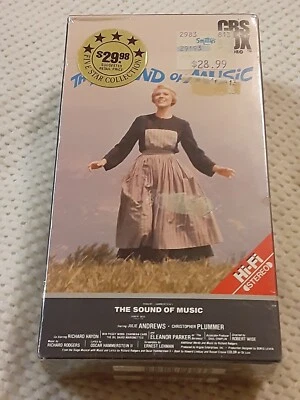 The Sound Of Music CBS Fox Vintage 1986 2 VHS Factory Sealed Great Movie Has Rip - Image 1 of 4