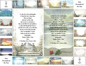Regalos personalizados para el Día de la Madre ~ Poema personalizado 4 a ahijada (25 estilos) - Imagen 1 de 26