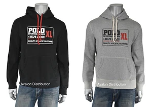 Felpa con cappuccio Polo Ralph Lauren originale 1967 articoli sportivi pile nuova - Foto 1 di 7