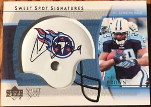 2004 Sweet Spot Rookie Signatures Chris Brown SS-CB Tennessee Titans - Picture 1 of 2