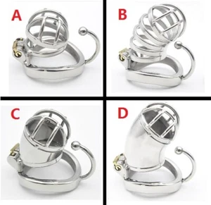 Stainless Steel Male Cuckold Lockdown Chastity Penis Cage Restraint Full Cage - Picture 1 of 17