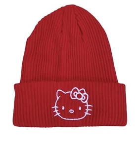 Hello Kitty beanie Red Super Cute Winter Hat With Embroidery Ships From USA - Picture 1 of 2