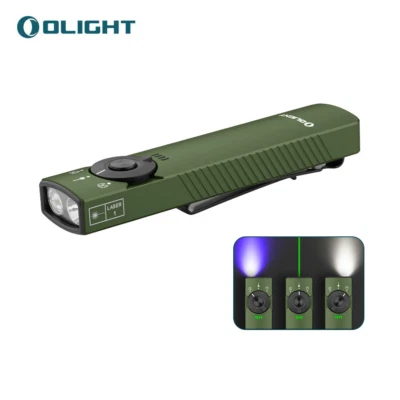 Olight Arkfeld Pro 3-IN-1 EDC Torch Green Laser, UV Light, White LED - OD Green - Image 1 of 4
