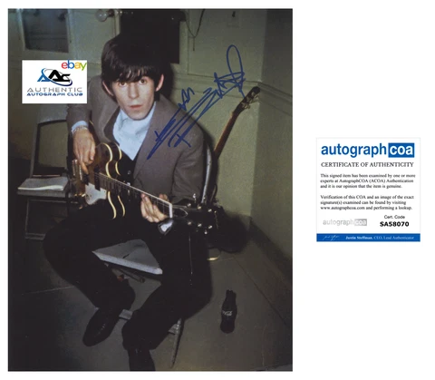 KEITH RICHARDS AUTOGRAPH SIGNED 11x14 PHOTO ROLLING STONES GUITARIST ACOA Cover